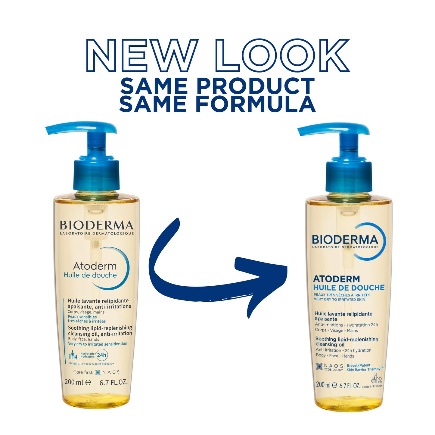 Bioderma - Atoderm - Shower Oil - Moisturizing and Nourishing Body and Face Wash - for Family with Very Dry Sensitive Skin - 6.67 fl.oz. - Available at All In One Marketplace Canada