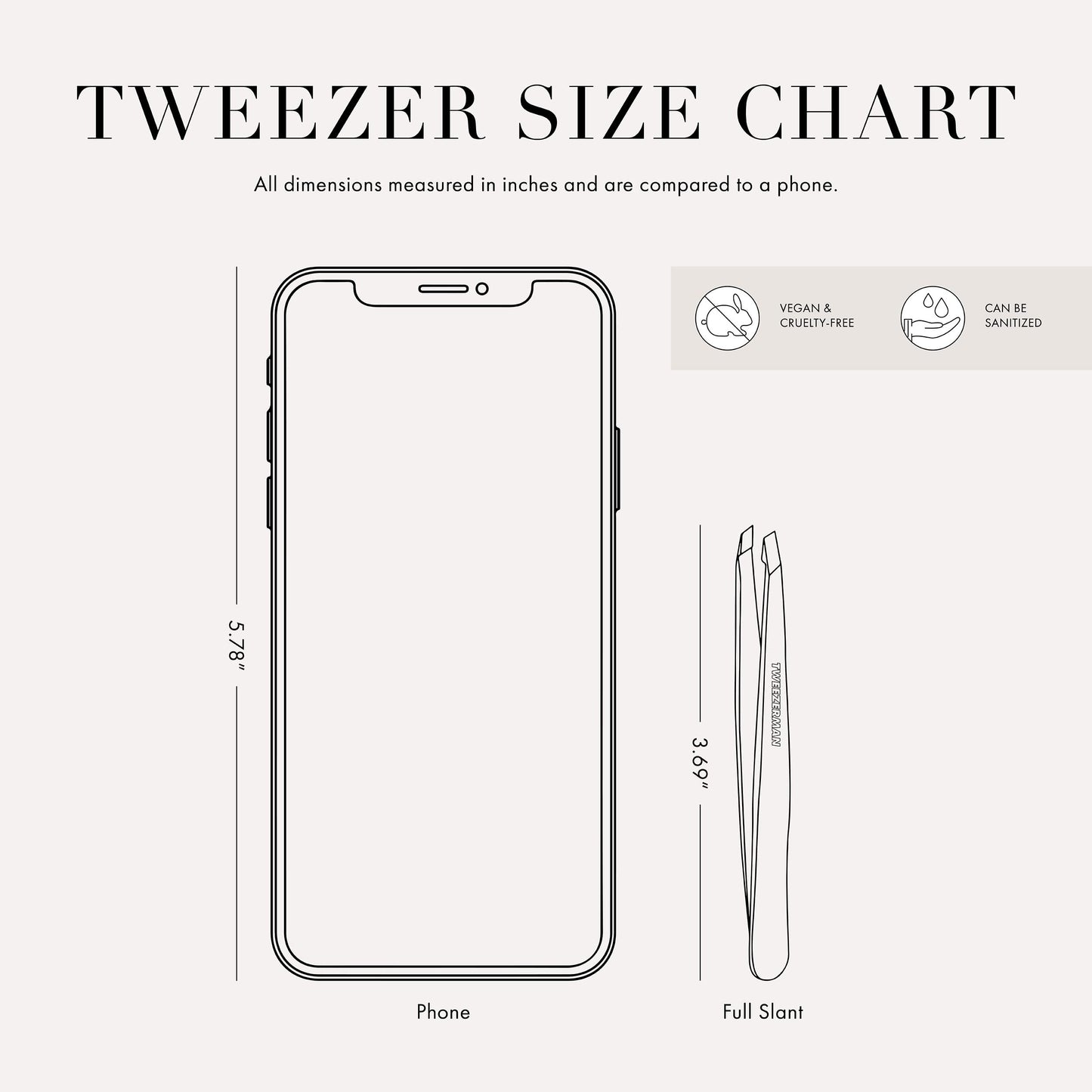 Tweezerman Exclusive Moon Dust Slant Tweezer - Hair Removal Tweezers, Stainless Steel 🍁 All In One Marketplace Canada