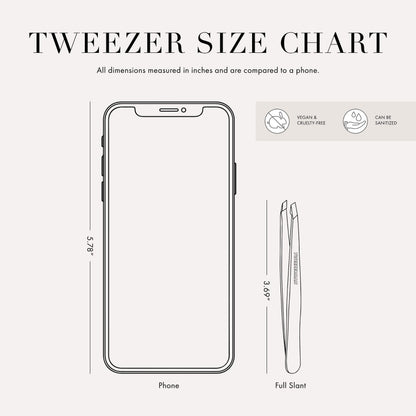Tweezerman Exclusive Moon Dust Slant Tweezer - Hair Removal Tweezers, Stainless Steel 🍁 All In One Marketplace Canada