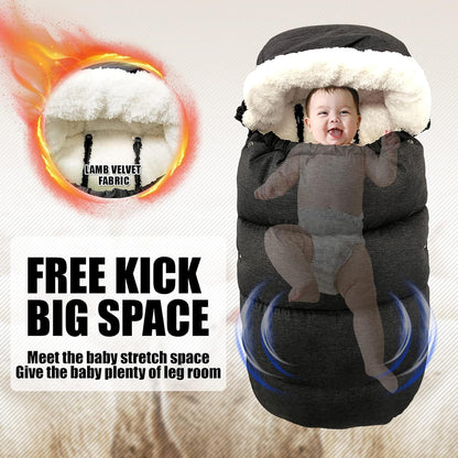 FindXeink Waterproof &Thicken Universal Stroller Blanket for Babies,Toddler's Stroller Sleeping Bag & Footmuff & Bunting & Cover for Autumn Winter 🍁 All In One Marketplace Canada