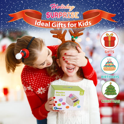 FCSONU Toddlers Montessori Coin Box Toys for 1 2 3 Year Old Boys Girls Baby 🍁 All In One Marketplace Canada