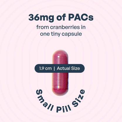 Utiva UTI Control Cranberry PACs - #1 Doctor- Recommended for UTI prevention - 36mg PACs for Urinary Tract Infection Avoidance - Supplement for Urinary Tract Health for Women and Men – Cranberry Extract Pills for urinary & bladder health, 30 Vegi Capsules