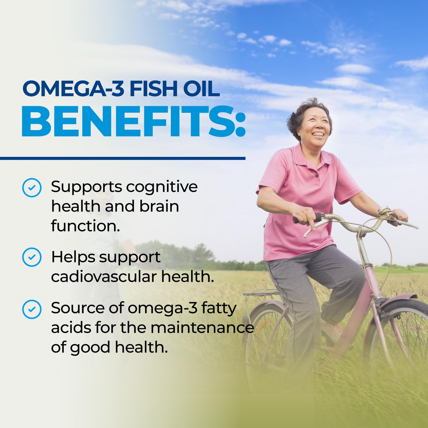 Fish Oil Omega 3 EPA & DHA 2250 mg | Burpless Lemon Flavor Triple Strength Supplement with Fatty Acids from Wild Icelandic Fish | Supports Joint, Eyes, Brain & Skin Health | Non GMO | 90 Softgels - Available at All In One Marketplace Canada