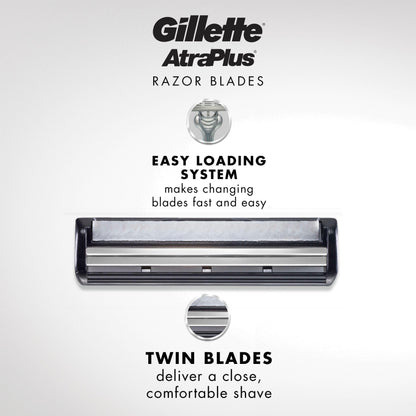 Gillette Atra Plus Razor Blade Cartridges, 10 Count