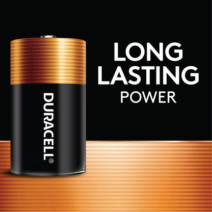 Duracell Coppertop C Batteries, 8 Count, 10-Year Shelf Life, Long-Lasting Duracell