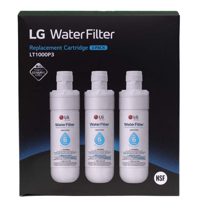 LG LT1000P3 Genuine Replacement Refrigerator Water Filter, 3-Pack (LT1000P/PC/PCS) by LG Canada - Available at All In One Marketplace Canada