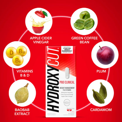 Hydroxycut Pro Clinical Weight Loss Supplements (100 Pills)
