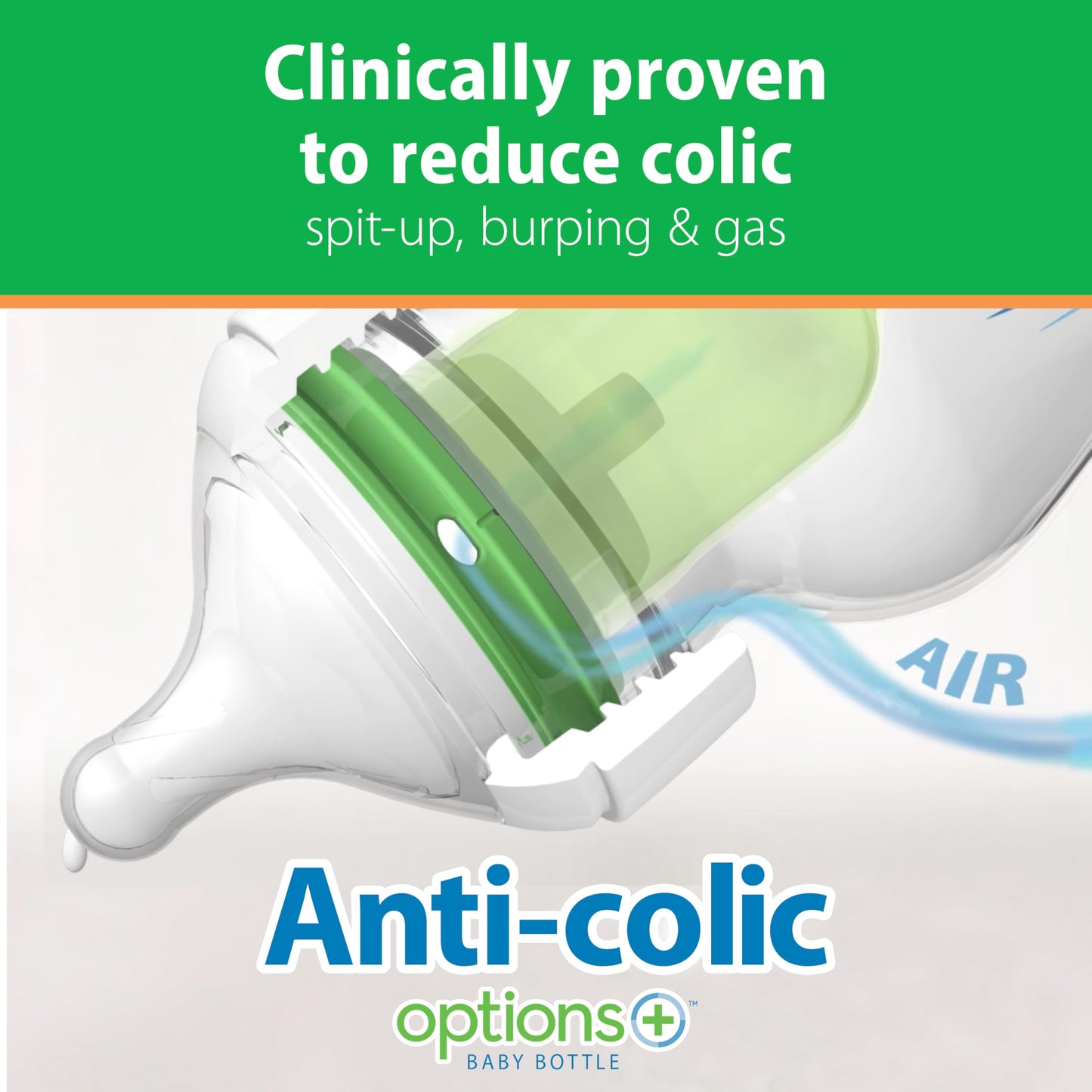 Dr. Brown's Natural Flow Anti-Colic Options+ Wide-Neck Glass Baby Bottles 9 oz/270 mL, with Level 1 Slow Flow Nipple, 3 Pack, 0m+ 🍁 All In One Marketplace Canada