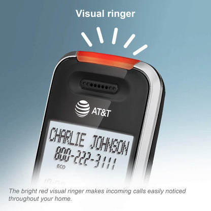 AT&T BL102-4S 4-Handset Cordless Phone with Answering System, 2" Display, Backlit Buttons & Visual Ringer, Black/Silver 🍁 All In One Marketplace Canada