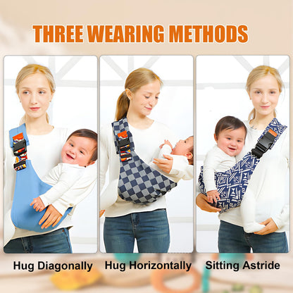 Baby Sling Carrier,2026 New Baby Carrier, Adjustable Baby Sling, Anti-Slip Hip Seat Portable Toddler Carrier,Carrying 10-30 lbs(Black)