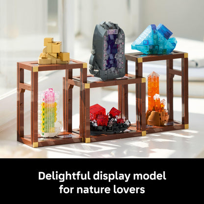 LEGO Ideas Mineral Collection Building Set for Adults, Ages 18+ - Bedroom or Office Decor with 3 Display Shelves - Unique Gift Idea for Men & Women - 21362 🍁 All In One Marketplace Canada