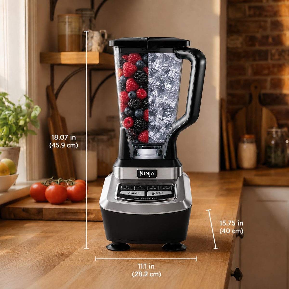 Ninja BL780C, Ninja Supra Kitchen System with Blender and Food Processor, Black/Silver, 1200W, (Canadian Version)