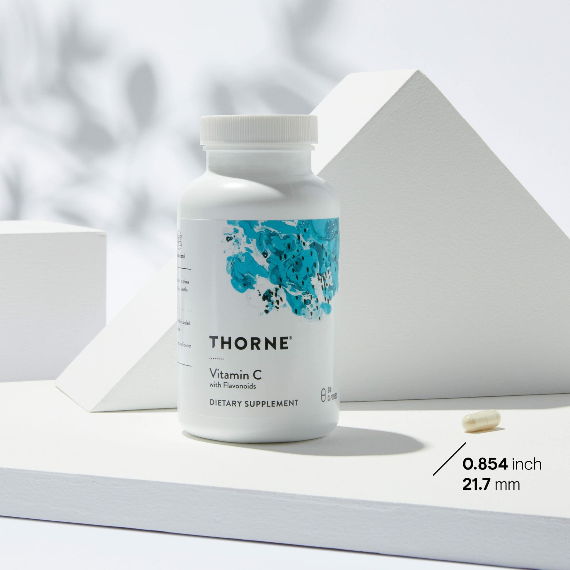 THORNE - Vitamin C with Flavonoids - Blend of Vitamin C and Citrus Bioflavonoids from Oranges, the Way They're Found Together in Nature - 90 Capsules - Available at All In One Marketplace Canada