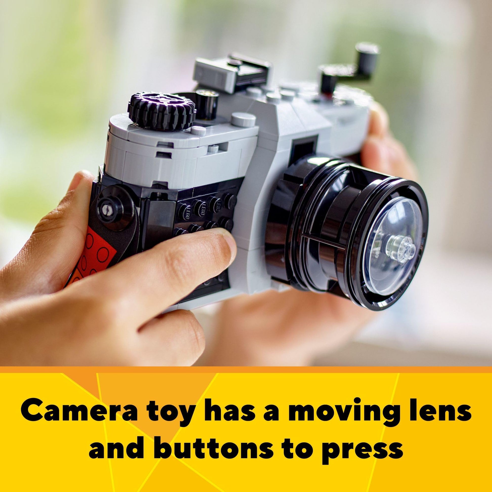LEGO Creator 3 in 1 Retro Camera Toy, Transforms from Toy Camera to Retro Video Camera to Retro TV Set, Photography Gift for Boys and Girls Ages 8 Years Old and Up Who Enjoy Creative Play, 31147 - Available at All In One Marketplace Canada