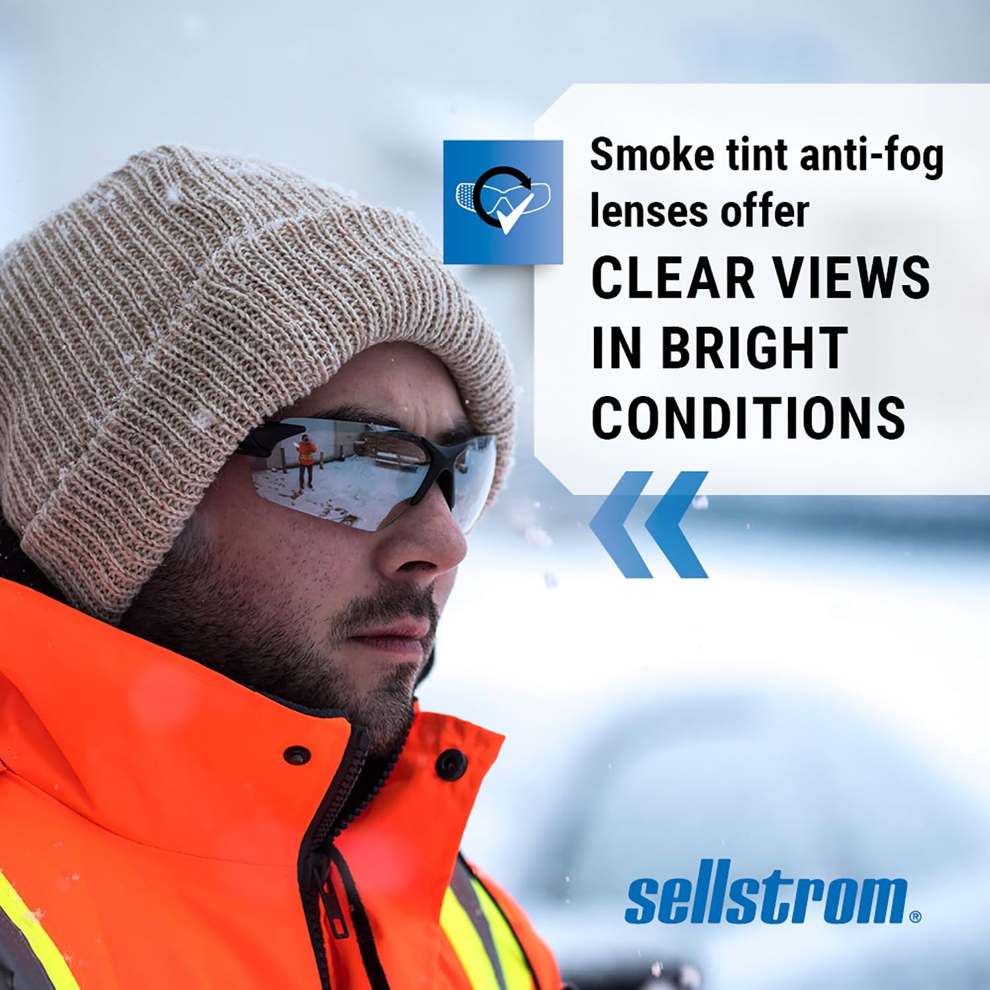 Sellstrom XP450 Anti-Fog Safety Glasses for Men & Women, CSA Z94.3 Sellstrom