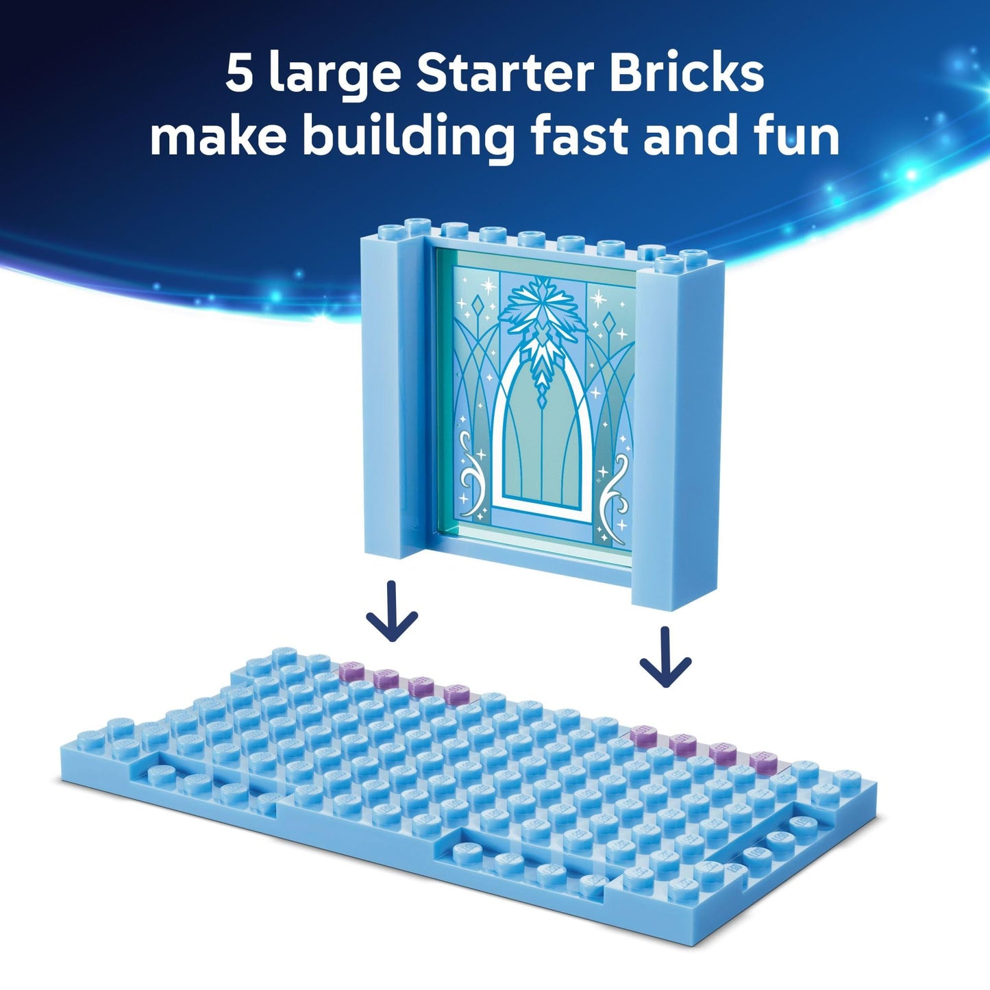 LEGO Disney Frozen Elsa’s Ice Castle & Snow Ride Adventure Building Toy - Frozen Toys for Girls & Boys, Ages 4+ - Disney Gift for Kids - 43281 LEGO