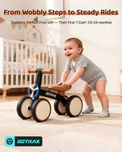 Gotrax Baby Balance Bike, 7" Silent Wheels, First Gift for Toddlers 1-2 Gotrax