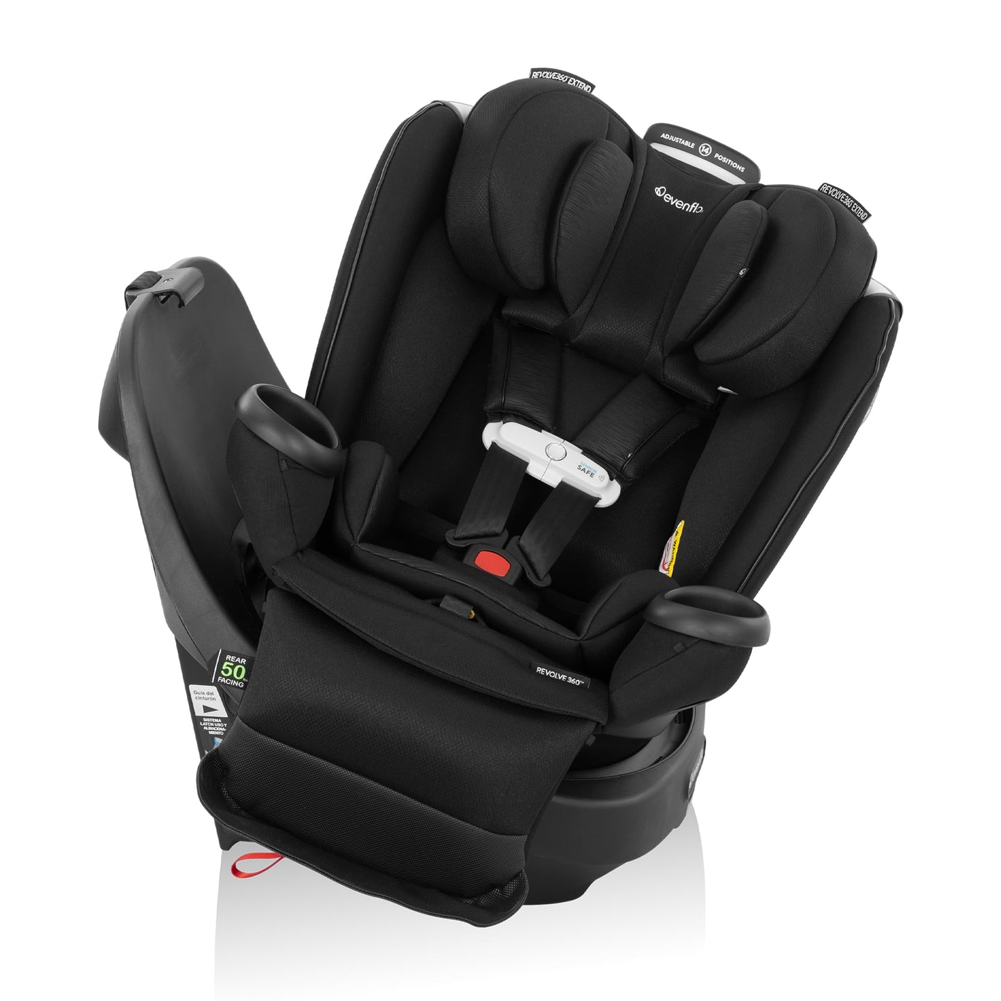 Evenflo Gold Revolve360 Extend All-in-One Rotational Car Seat with SensorSafe - Onyx Evenflo