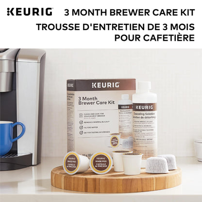 Keurig 3-Month Brewer Maintenance Kit, Includes Descaling Solution, Water Filter Cartridges & Rinse Pods, 7 Count