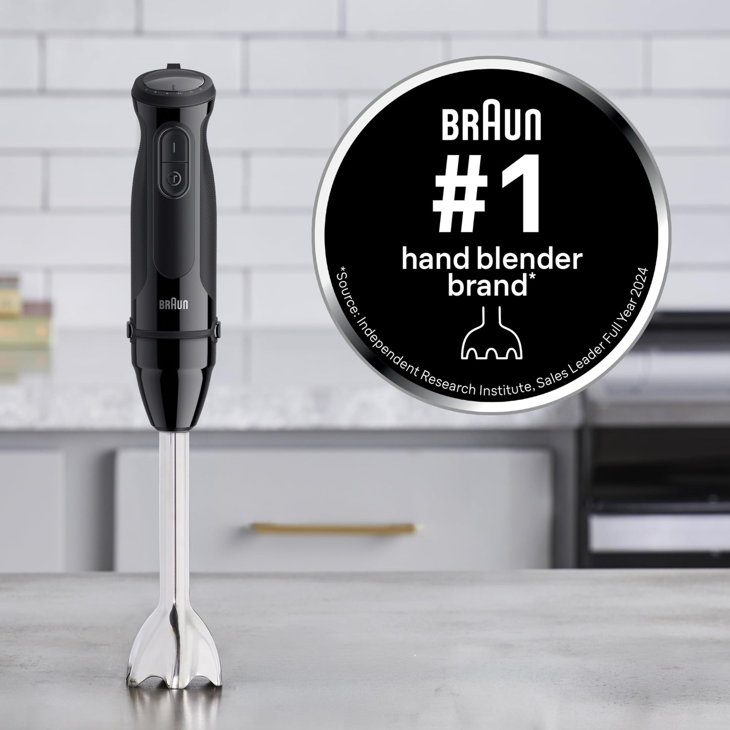 Braun MultiQuick Vario 5 Immersion Blender, 21-Speed, Turbo Boost, 500W Braun