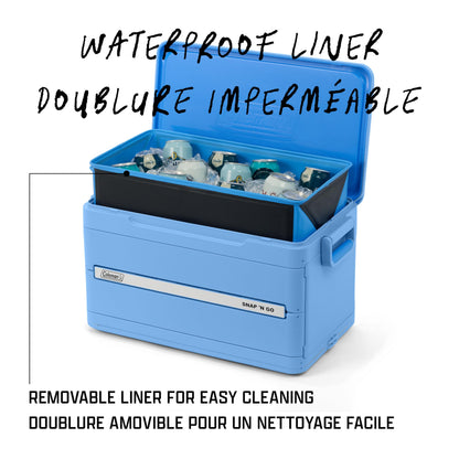 Coleman Snap 'N Go 45-Quart Collapsible Hard Cooler, Keeps Ice Cold up to 55 Hours, 76-Can Capacity, Spacing-Saving & Quick to Set Up, Collapses to 1/3 of Open Size, Holds up to 200 Pounds - Available at All In One Marketplace Canada