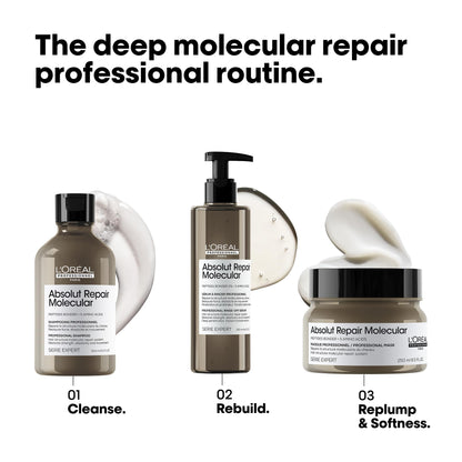 L'Oréal Professionnel Absolut Repair Molecular Mask, Damaged Hair, 250 mL