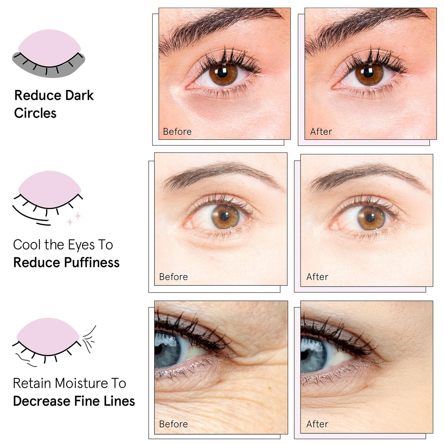grace & stella Under Eye Mask Variety Pack - 18 Pairs of Under Eye Patches for Puffy Eyes - With 6 Colors (3 Pairs/Color) - Vegan Cruelty Free Bridesmaid Gifts, Birthday Gifts for Women