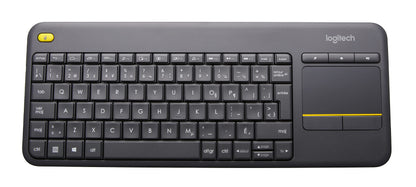 Logitech Wireless Touch Keyboard K400 Plus, French Layout - Black