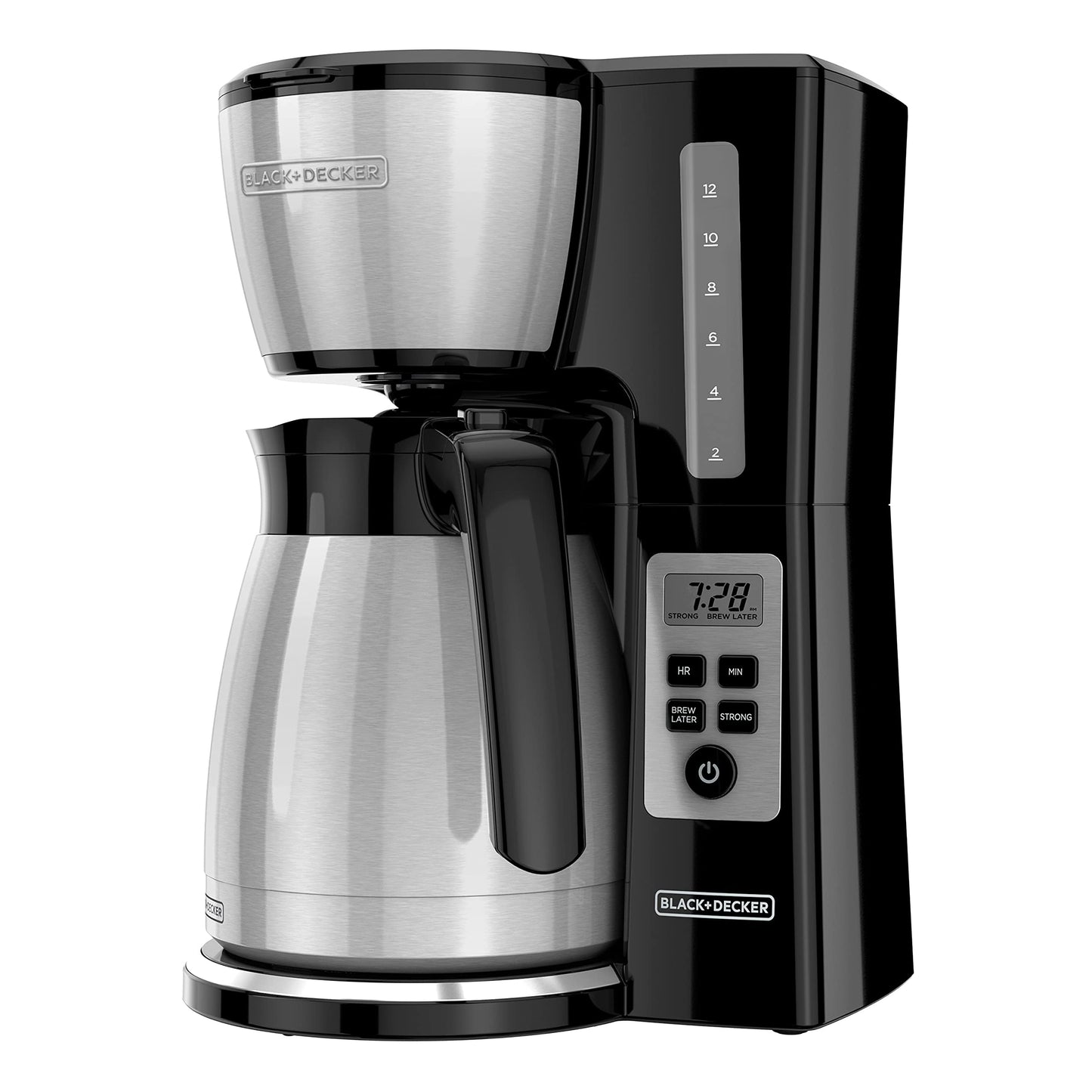 BLACK+DECKER CaféCraft 12-Cup Programmable Coffee Maker, Thermal Carafe BLACK+DECKER