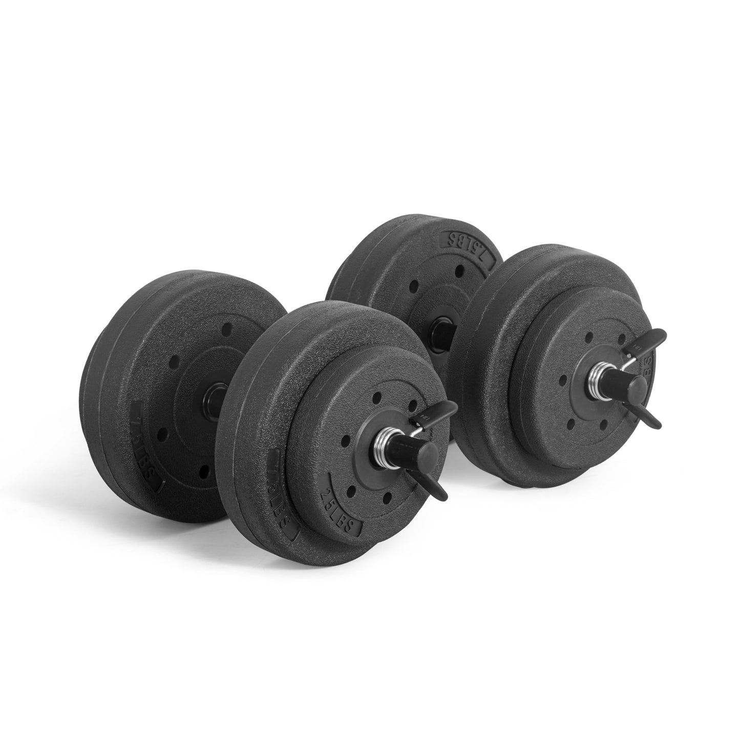 CAP Barbell 40-Pound Adjustable Cement Dumbbell Set – Versatile Vinyl Coated Weights for Home Gym Excellence CAP