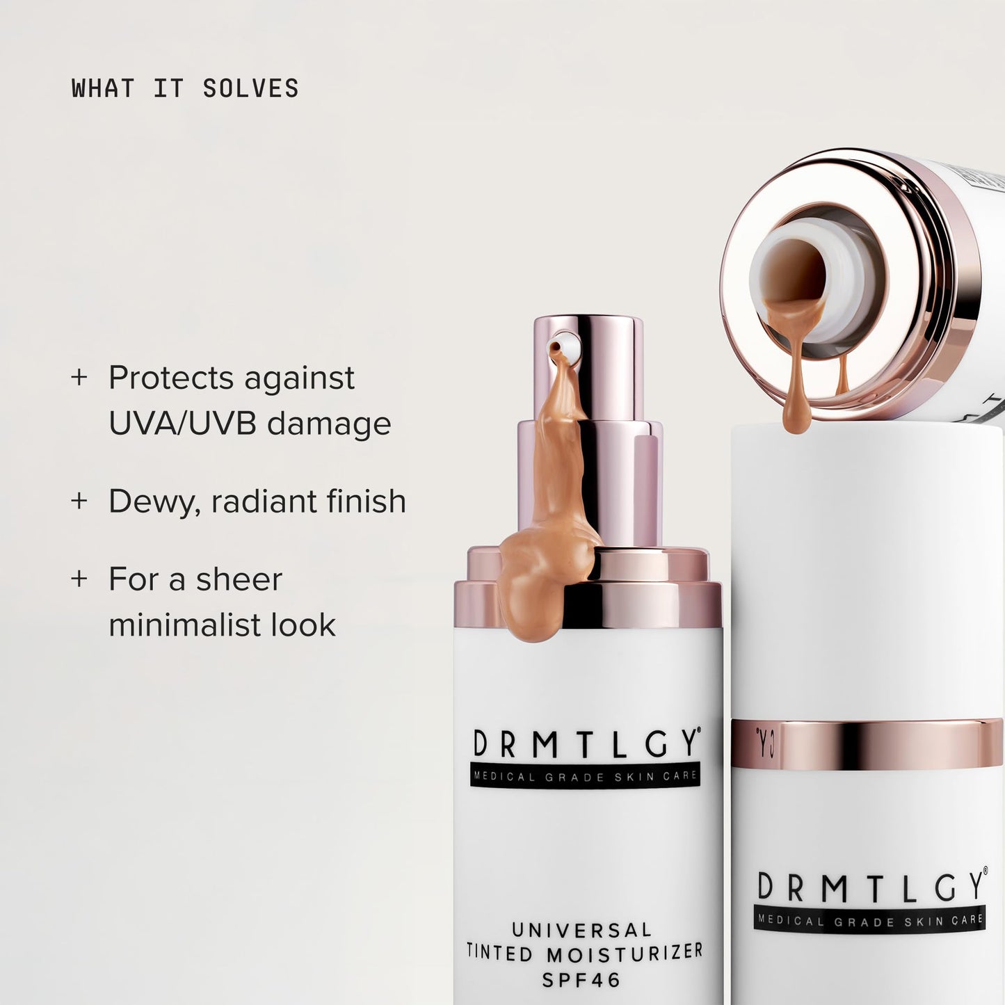 DRMTLGY Anti-Aging Tinted Moisturizer SPF 46 – Sheer Face Sunscreen & Lightweight Makeup with Broad Spectrum UV Protection – Hydrating Skin Care & Face Moisturizer – FSA HSA Eligible (1.7 oz) - Available at All In One Marketplace Canada