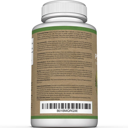 Premium Psyllium Husk Capsules - 1450mg per Serving - Helps Support Digestion, Intestinal Health & Regularity - 240 Psyllium Husk Fiber Capsules - Available at All In One Marketplace Canada