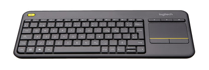 Logitech Wireless Touch Keyboard K400 Plus, French Layout - Black