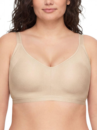 Warners Women's Blissful Benefits Underarm-Smoothing with Seamless Stretch Wireless Lightly Lined Comfort Bra Rm3911w, Butterscotch, X-Large 🍁 All In One Marketplace Canada