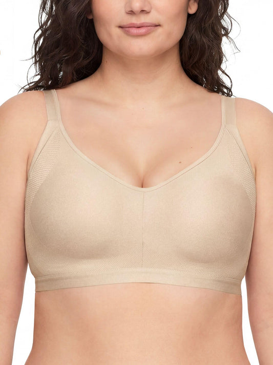 Warners Women's Blissful Benefits Underarm-Smoothing with Seamless Stretch Wireless Lightly Lined Comfort Bra Rm3911w, Butterscotch, X-Large 🍁 All In One Marketplace Canada Warner's