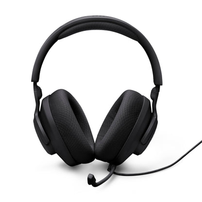 JBL Quantum 100M2 - Wired Over-Ear Gaming Headset with omnidirectional, Detachable mic with Mute Option and Fabric-Covered Memory Foam Ear Cushions, Compatible with All Platforms (Black) - Available at All In One Marketplace Canada