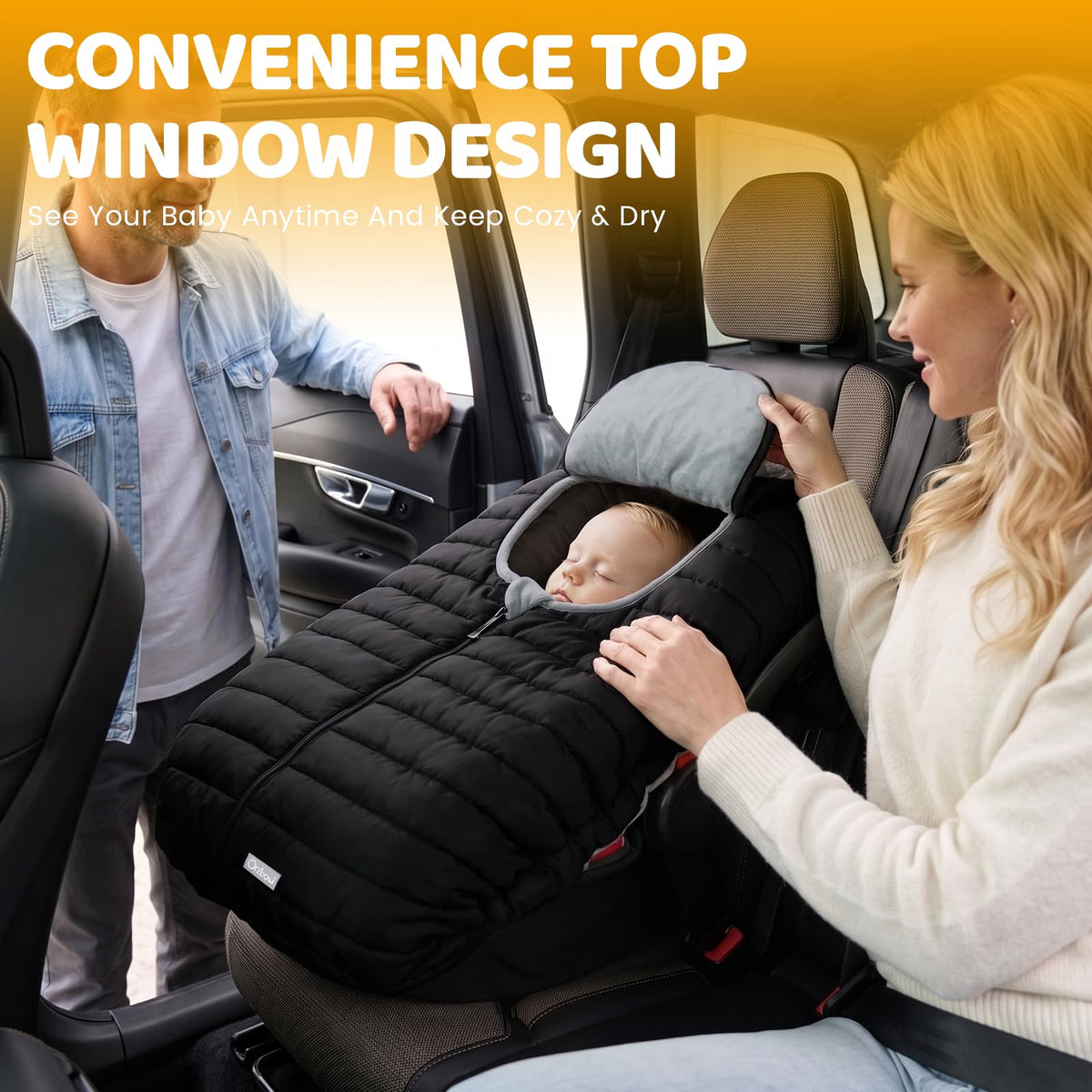 Orzbow Winter Car Seat Cover for Baby, Infant Car Seat Cover, Universal Fit 🍁 All In One Marketplace Canada