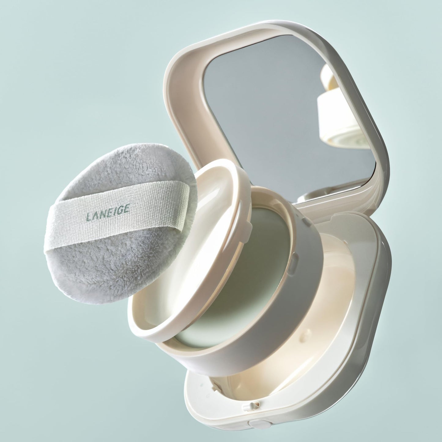 LANEIGE Neo Blurring Powder Refill: Lightweight, Travel-Friendly Compact for Oil Control, Smoothing & Blurring with Mint & Chamomile LANEIGE