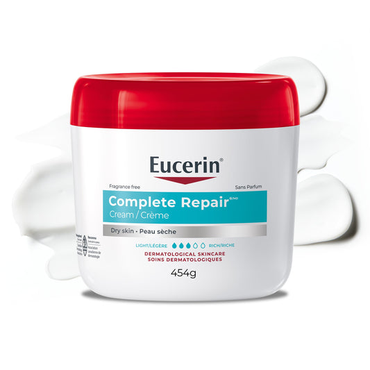 Eucerin Complete Repair Moisturizing Cream, Moisturizing Lotion with 5% Urea and Ceramides for Dry Skin, 454 g - Available at All In One Marketplace Canada