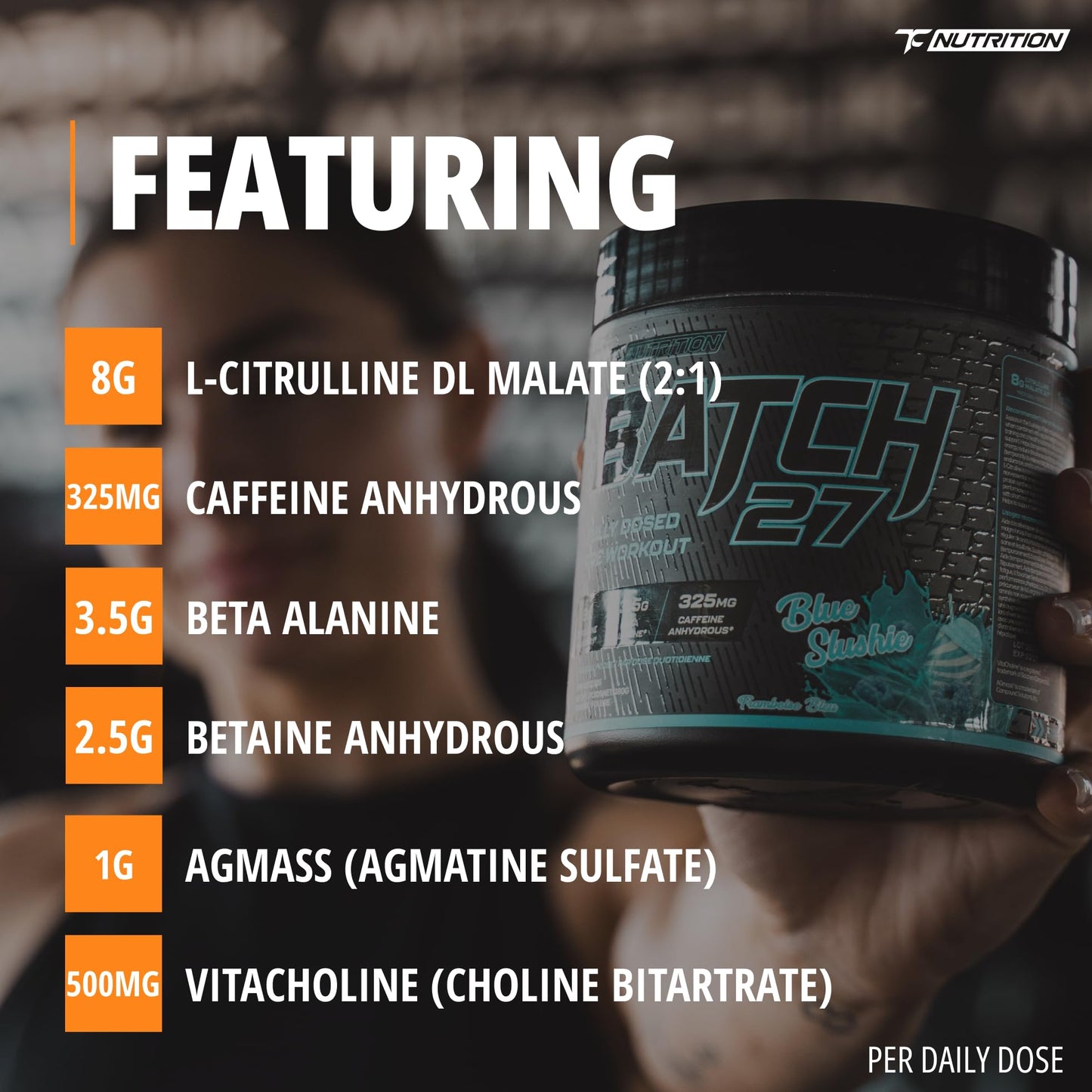 Batch 27 Pre Workout Powder - Nitric Oxide Booster & Preworkout for Men and Women w/Citrulline, Beta Alanine, Caffeine for Enhanced Energy, Endurance, & Reduced Fatigue - 40 Servings, Orange Cream