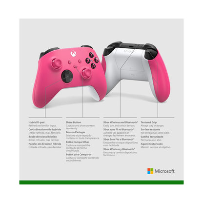 XBOX Core Wireless Gaming Controller – Deep Pink – Series X|S, One, Windows PC, Android, and iOS