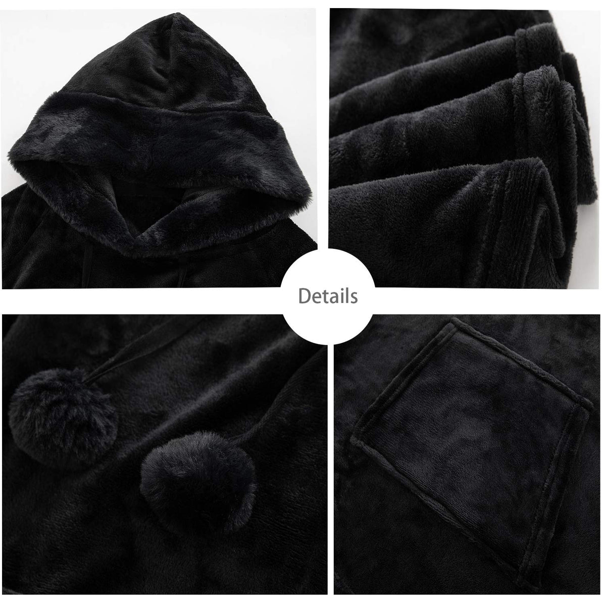 Wearable Blanket Hoodie Oversized Sweatshirt Blanket with Big Pocket. Hooded Snuggies Blanket for Women Men Adult.Cute Thing Funny Gifts for Girlfriends mom on Birthday Christmas 🍁 All In One Marketplace Canada