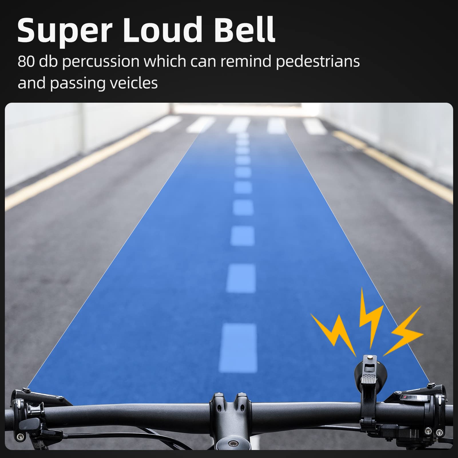 ROCKBROS Bike Bell Classic Bicycle Bell Mountain Bike Bells for Adults with Loud Sound and Fit for 0.87-1.25in/22.2-31.8mm Bicycle Handlebars - Available at All In One Marketplace Canada