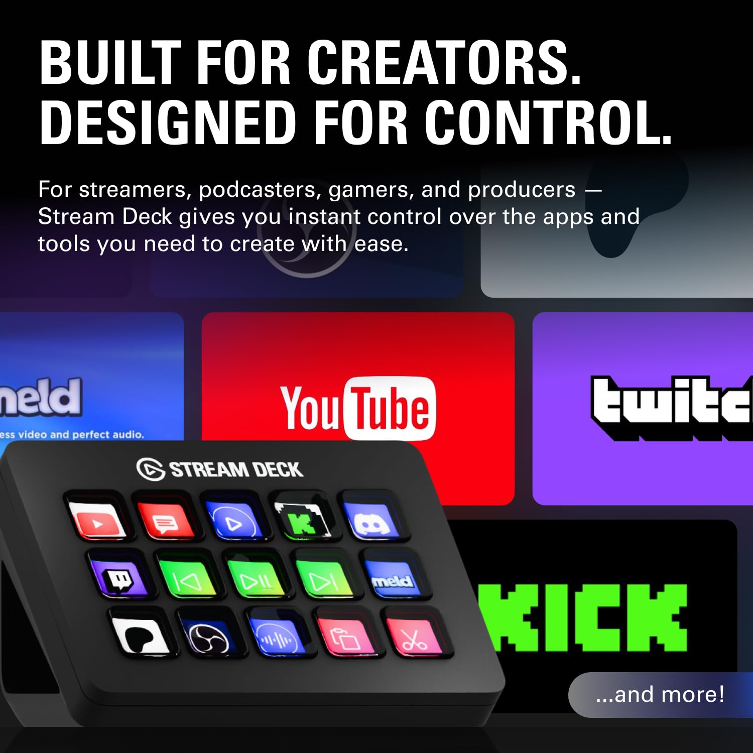 Elgato Stream Deck MK.2 Studio Controller, 15 Macro Keys Elgato