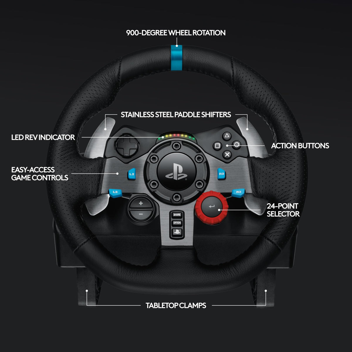 Logitech G29 Racing Wheel and Pedals for PS5/PS4/PC