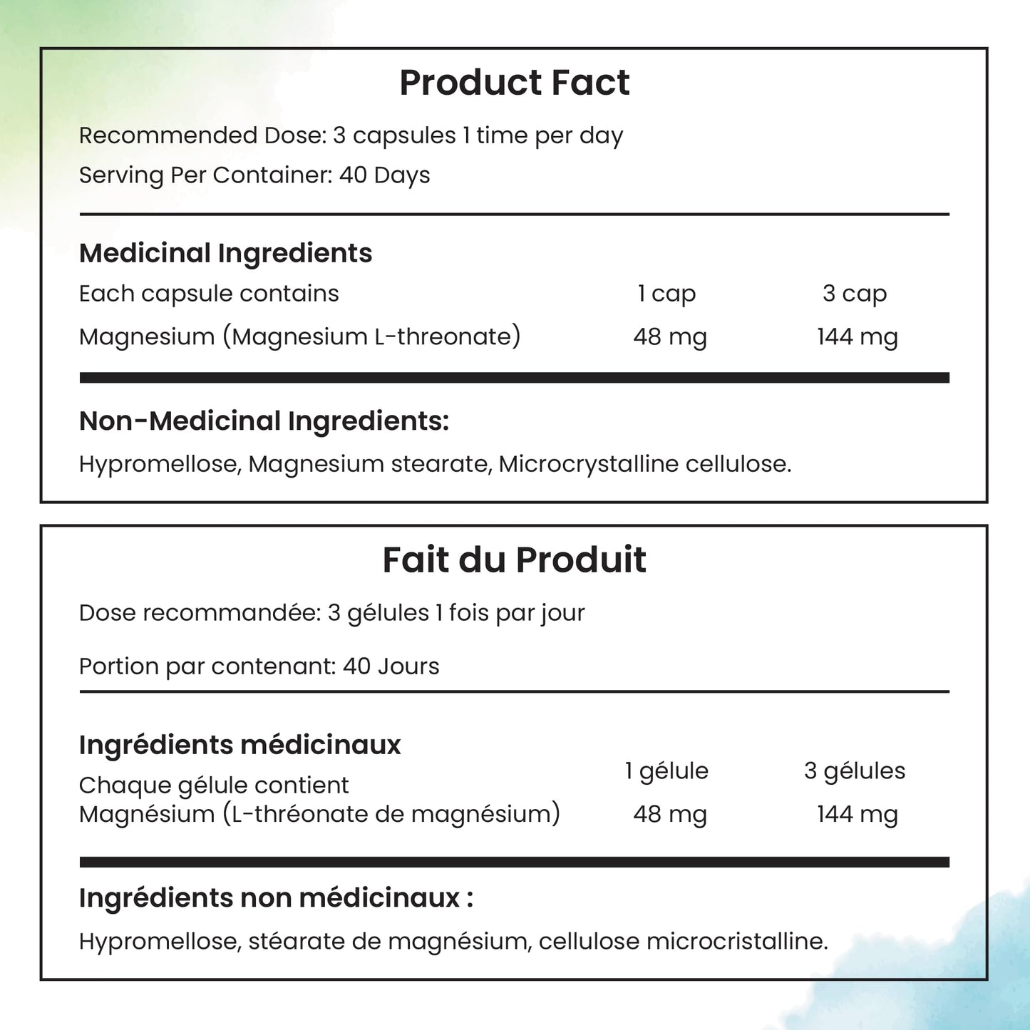 Live 5AM Magnesium L-Threonate | 144 mg Elemental Magnesium per 3 Capsules, Helps in Energy Metabolism, Bone and Teeth Maintenance, Muscle Function and Electrolyte Balance, 120 Vegan Capsules, Made in Canada - Available at All In One Marketplace Canada
