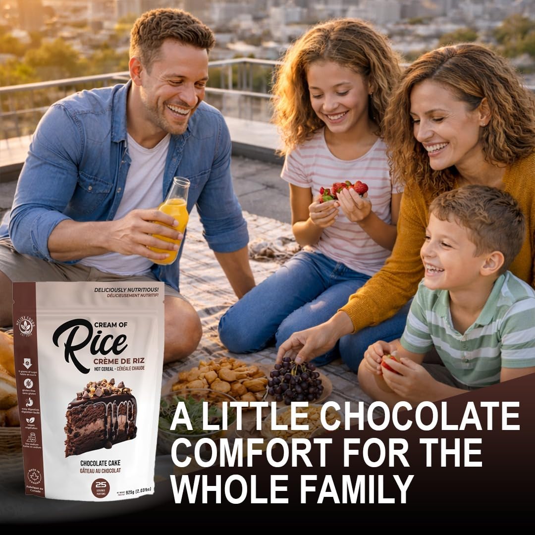 Helixx Foods, Cream of Rice, Chocolate Cake, Product of Canada, 925g/2.03lbs