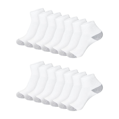 Hanes Womens Value Pack, Ankle Soft Moisture-wicking Socks, Available In 10 And 14-packs, White - 14 Pack, 5-9 US Hanes