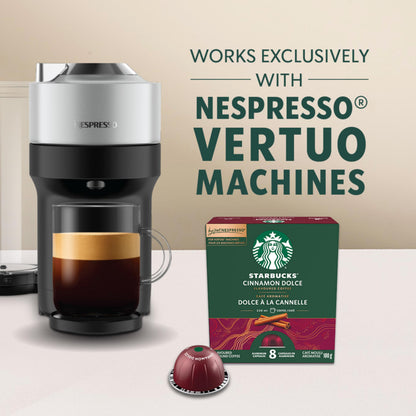 STARBUCKS Cinnamon Dolce for NESPRESSO VERTUO Coffee, 4 Boxes, 400 g Starbucks
