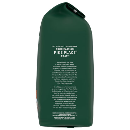 Starbucks Pike Place Roast Ground Coffee, Medium Roast, 793g